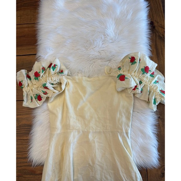 Tuckernuck Fanm Mon Alayna Linen dress size medium EUC - Picture 8 of 11